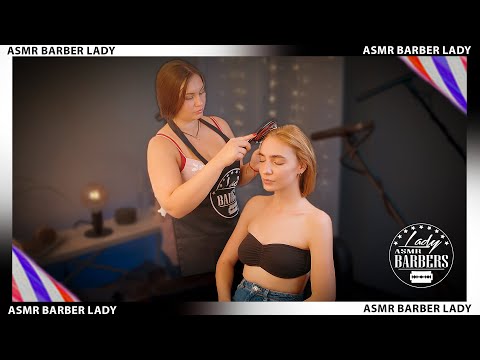 💈 ASMR Scalp and Hair Massage by Barber Lady Alyona