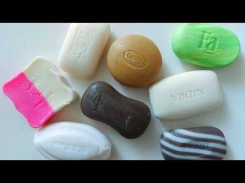 Dry Soap carving ASMR\ relaxing sounds\ No talking. Satisfying ASMR video\ Cutting soap