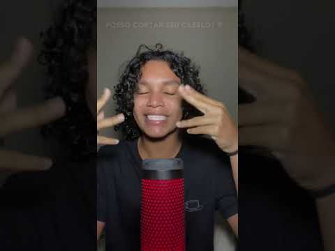 posso cortar seu cabelo em 1 minuto? #asmr #shorts