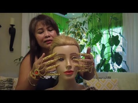 Giving you head & shoulder massages ASMR LOFI Scalp Scratching, Face brushing, tracing, roller ball 