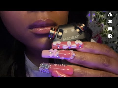 Up Close Mouth Sounds & Hand Movements for Tingles (Tascam ASMR)