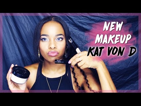 Trying New Makeup! ⎜KatVonD Lock-It Concealer Creme & Setting Powder