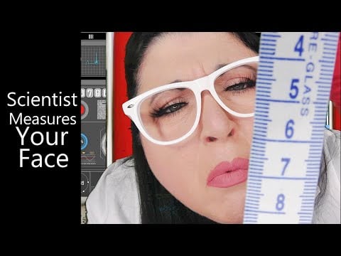 ASMR Scientist Measures Your Face | Gloves, Whisper