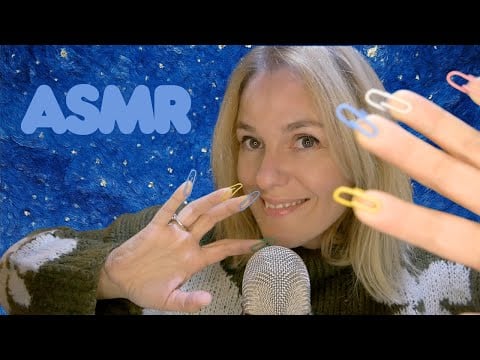 ASMR FR 📎 ASMR INSOLITE avec trombones aux doigts !