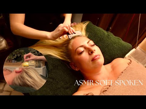 ASMR Scalp treatment which sent her to sleep in minutes! | Foamy Dry Head Spa, Neck & Scalp Massage.