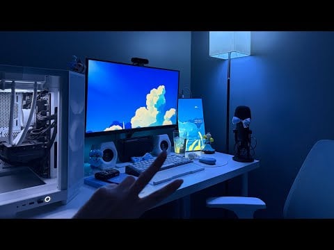 A Very Lofi ASMR ⭑₊⊹ showing you my setup & around my room ☁️ unintentional asmr esque :)