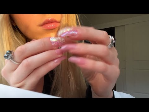 asmr fast hand movements / nail tapping 💓