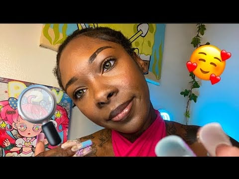 ASMR| Overly-Nice Girl Analyzes Your Beautiful Face 😍🔎💋 (personal attention + positive affirmations)