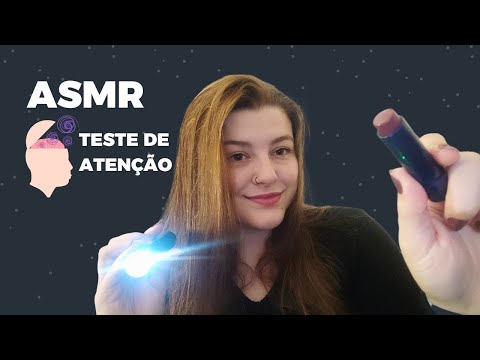 ASMR - TESTANDO SUA ATENÇÃO! (bem aleatório e rápido)