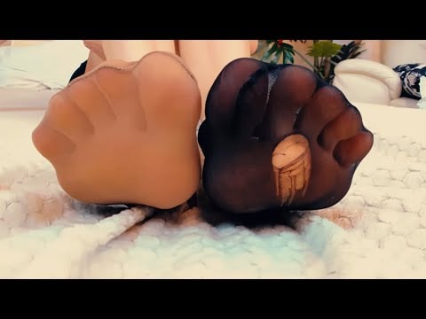 Soft Nylon Tease & Gentle Unraveling | feet JOI | ASMR