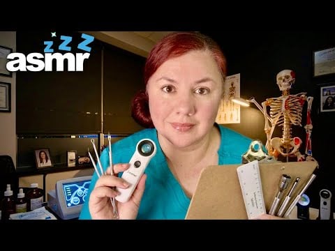ASMR Examen de DERMATOLOGA Tocando tu Carita para Cuidarte Roleplay