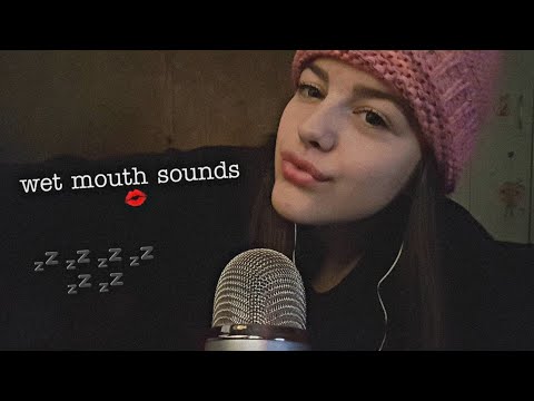 ASMR • vem dormir com sons de boca molhados e pincel na tela ♡