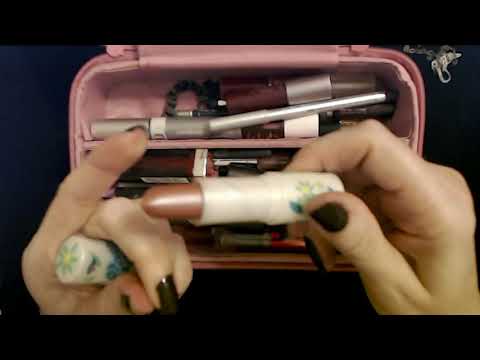 ASMR Cosmetics Rummaging / Show & Tell (Whisper)