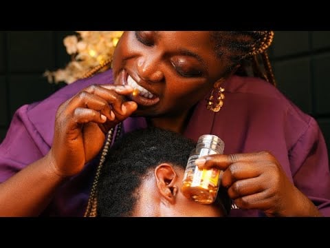 ASMR ✨DETAILED Ear Cleaning, Nitpicking, and Relaxing EAR Scratching For Deep Sleep. Whisper & gum.