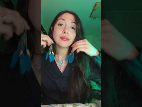 ASMR Orecchini Tingly 🩵 #asmr #relax #sleep #shorts #asmrshorts #kikiasmr #perte  #triggers