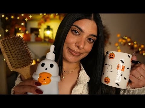 ASMR Cozy Fall Pampering You To Sleep 🍂✨ (personal attention, skincare, head massage)