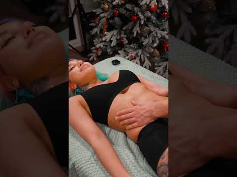 ASMR belly + side massage for Roxy—gentle pressure #bellymassage