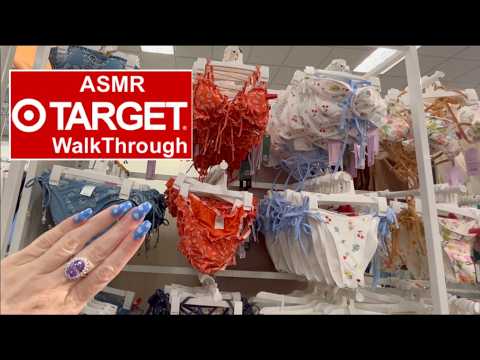 ASMR Gum Chewing Target Store WalkThrough | Whispered Tapping