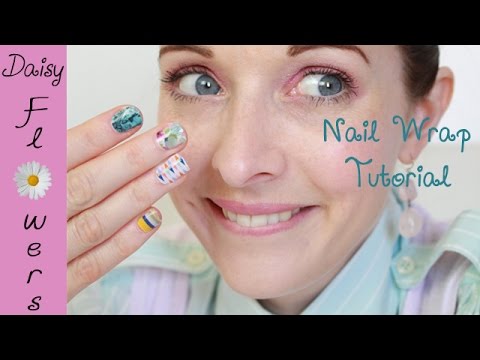 Daisy Flowers - Jamberry Nail Wrap Tutorial - Soft Speaking ASMR