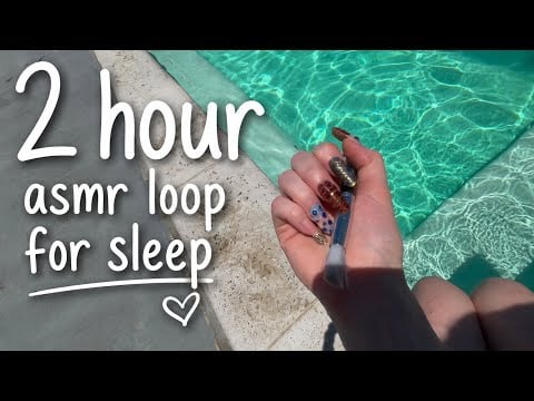 2HR ASMR| Interactive Pool Games (looped for sleep)