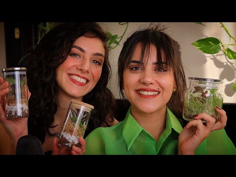 Arabic ASMR Terrarium صديقتي علا علمتني اصنع تيراريوم اي اس ام ار #asmr