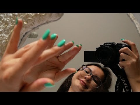lustrzane ASMR 🪞💌 bardzo bliski szept, hand movements, 'almost touching' trigger