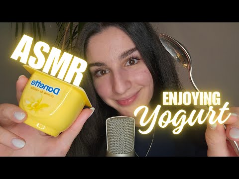 😋Enjoying Yogurt🥄 | Tingle You with Eating Sounds 🎧 | M.G. #asmr