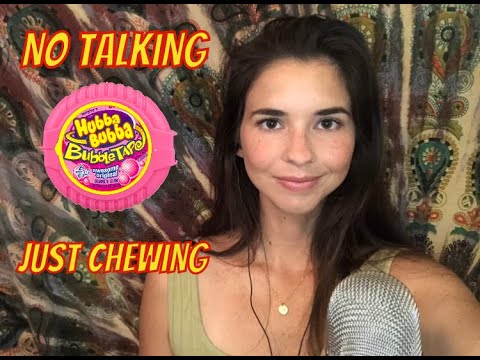 ASMR Gum Chewing *no talking* *no bubbles*