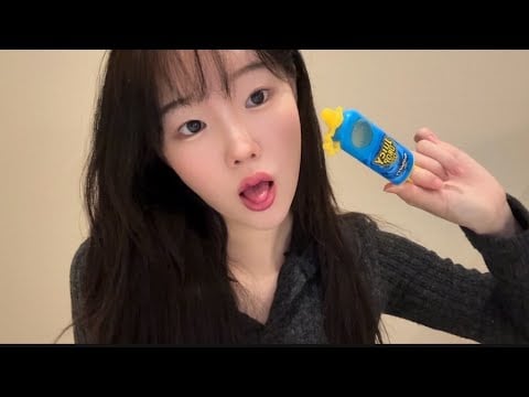 쥬시드롭팝 캔디 🍭 리얼 입소리 ASMR (No Talking) | Juicy Drop Pop, Sticky Eating Sounds, Satisfying Mouth Sounds