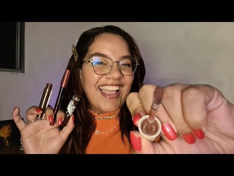 ASMR MAQUIANDO VOCÊ com PRODUTOS NOVOS 😍💕