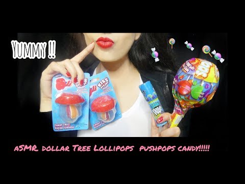 ASMR Dollar Tree Lollipops Push Pops | Lots Of Candy! ❤️🍭🍬