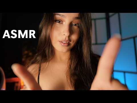 ASMR Gentle & Precise Face Touching to Make You Fall Asleep (face tracing, hair play, reiki)