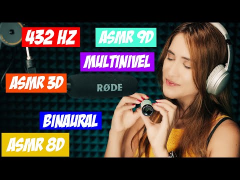 ASMR 432 hz, 3D, 4K, MULTINIVEL, 8D, 9D Y BILATERAL! Tu Eliges | Asmr español | Asmr with Sasha