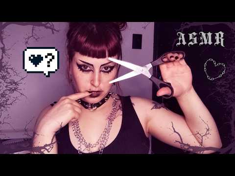 CABELEIREIRA FLERTA COM VOCÊ ♡ CORTA SEU CABELO E FAZ CHAPINHA | ASMR ✂️