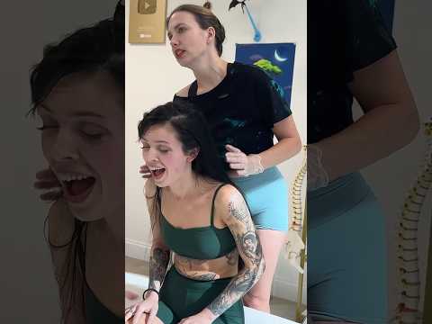 Ballerina Back & FACE Cracks  #chiropractor #asmr