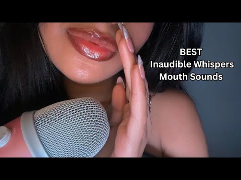 ASMR~ UPCLOSE Inaudible Whispers & Jellyfish Trigger 🪼 Mouth Sounds Heaven ✨