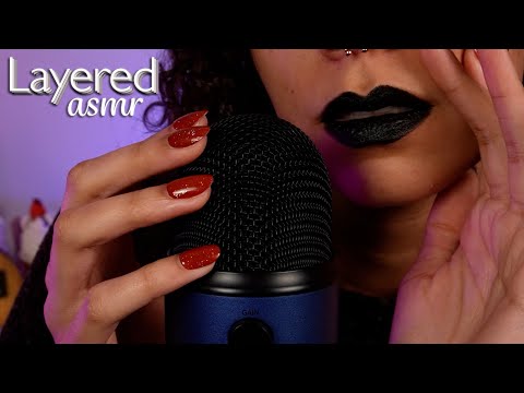 ASMR | Perfect Background ASMR 😴 Layered Mouth Sounds & Mic Blowing