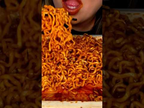 Eating the SPICIEST noodles ever!! #shorts #asmr #food #spicyfood