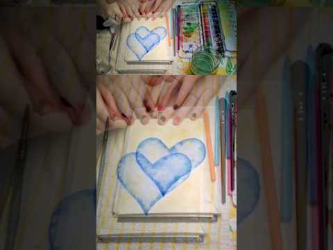 Tape Peeling #ASMR #watercolorpainting #asmrlikeasandbox #relax