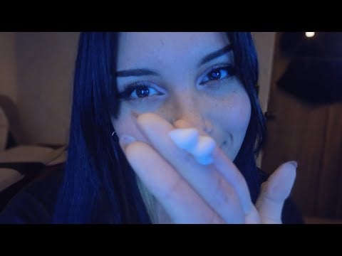 ASMR MASAJEANDO tu rostro CON CREMA♡ (moisturizing your face) close up, visual