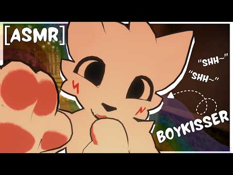 [Furry ASMR] Boy Kisser Shh's YOU to sleep tonight [Sleep-aid] [Soft-spoken] [Visual triggers]
