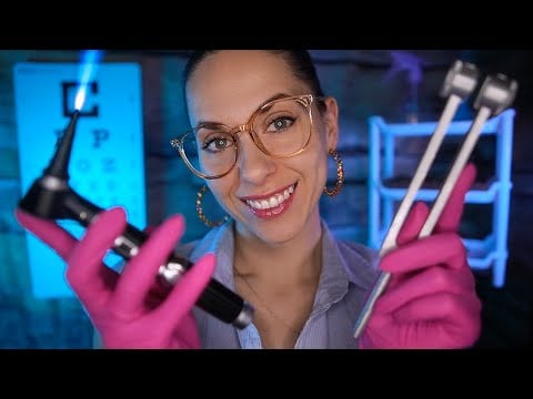 ASMR Unclogging Your Ears (Deep Ear Cleaning) Otoscope Exam - Personal Attention roleplay