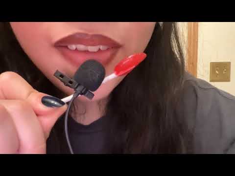 🍭ASMR LOLLIPOP LICKING SOUNDS ~loud n tingly~🍭🍭🍭🍭