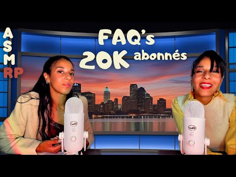 ASMR RP - FAQ's 20K youtube 🎉 🥰
