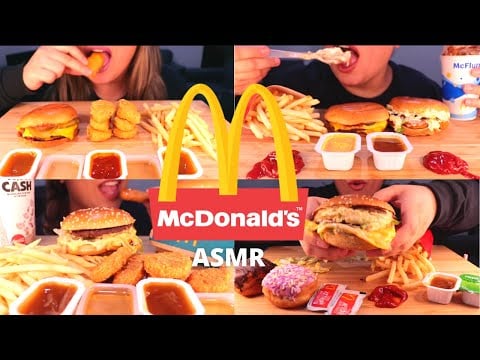 ASMR MCDONALD'S MUKBANG COMPILATION | EATING SOUNDS