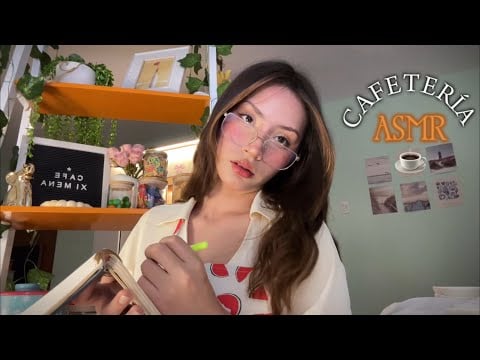 ASMR CAFETERÍA ROLEPLAY ☕️ Te SIRVO en mi Cafetería 🍰🤍
