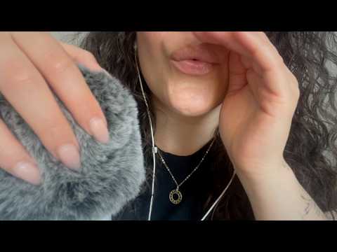 Fluffy Mic Scratching & Mouth Sounds ☁️ ASMR for Sleep