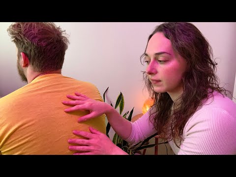 ASMR Slow Back Scratching & Tracing Massage | Soft Spoken for Deep Relaxation ✨ [Real Person ASMR]