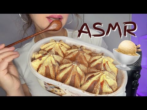 So Creamy… So Soft… Tiramisu Ice Cream Mukbang 🍨🤤 (ASMR Eating Sounds, English)