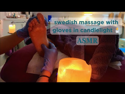 ASMR Gloves Swedish Massage in Candlelight 🕯️💤 | Unintentional ASMR Real Person